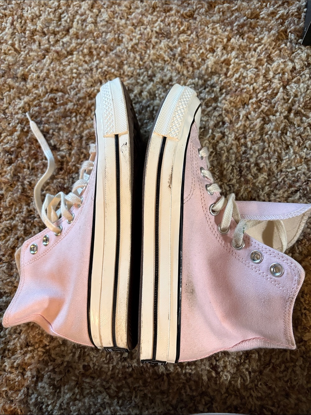 Converse High Top Sneakers - Light Pink Canvas - Picture 6 of 6